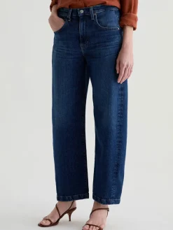 AG Jeans Hattie High Rise Barrel in Vapor Wash Dynasty