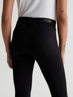 AG Jeans Prima Cigarette Leg in Super Black