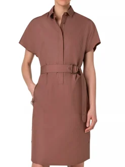 Akris Punto Collared Shirt Dress in Hazel