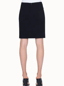 Akris Punto Jersey Stretch Skirt in Black