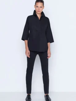 Akris Punto Mara Stretch Jersey Pants in Black