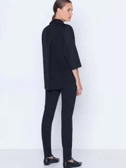Akris Punto Mara Stretch Jersey Pants in Black
