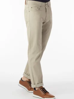Ballin Crescent Modern 5 Pocket Twill Pants in Stone