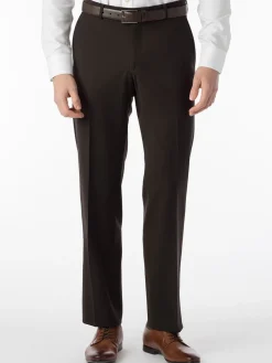 Ballin Theo Comfort 'EZE' Modern Flat Front Pant in Brown