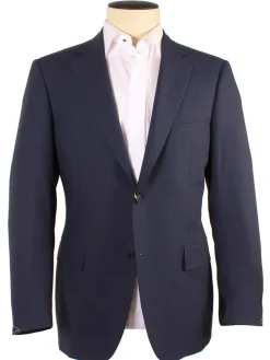 Canali Siena Wool Sport Jacket in Dark Blue