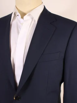 Canali Siena Wool Sport Jacket in Dark Blue