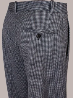 Circolo 1901 Mini Houndstooth Trouser in Blue