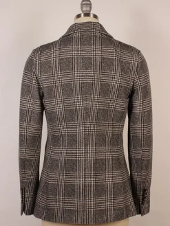 Circolo 1901 Overcheck Jacket in Black/Cream