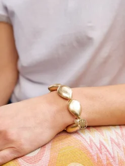Clara Williams Gold Rush Large Teardrop Stretch Bracelet