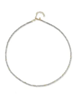 EF Collection Birthstone Bead Necklace - Labradorite