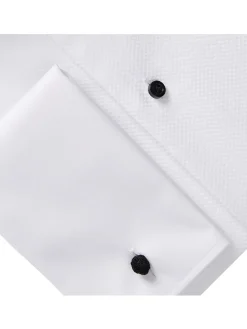 Emanuel Berg Formal Dress Shirt in White Mr. Crown Collar