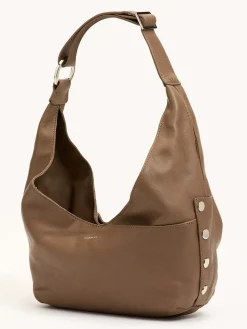 Hammitt Los Angeles Tom Zip Medium in Dune/Silver
