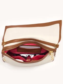 Hammitt Los Angeles VIP Medium Clutch in Courtyard Cream/Brushed Gold