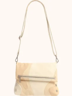 Hammitt Los Angeles VIP Medium Clutch in Coastal Cream/Brushed Silver