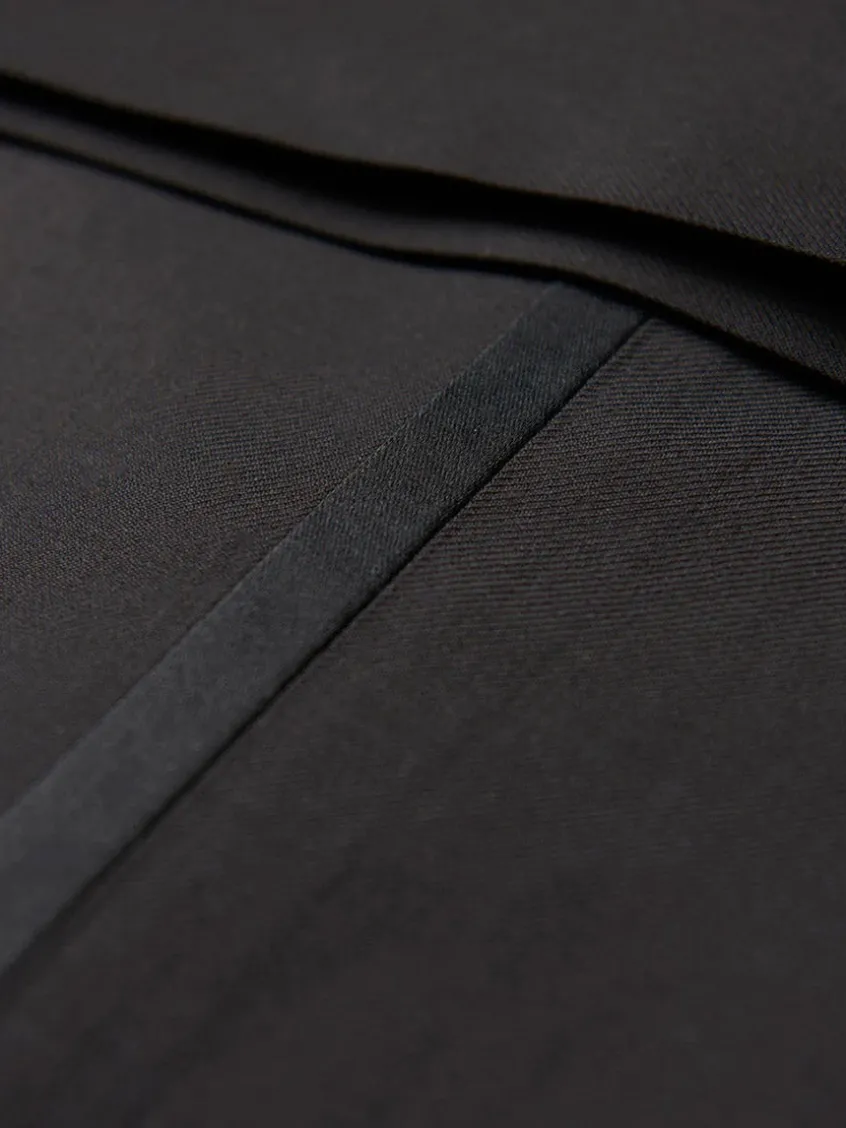 Hickey Freeman (Heritage Gold) Black Peak Lapel B-Body Tuxedo