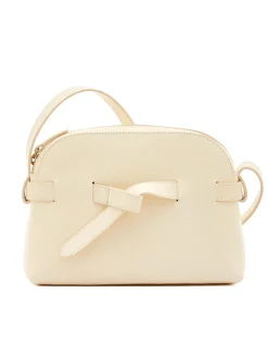 Il Bisonte Elisa Crossbody in White Cowhide Leather
