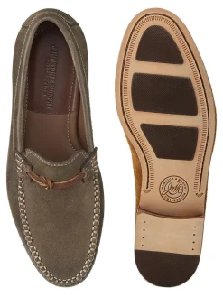 J & M Collection Baldwin Leather Bit in Brown American Full Grain