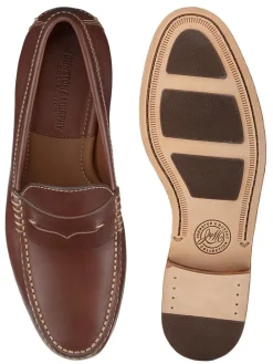 J & M Collection Baldwin Penny in Brandy American Full Grain