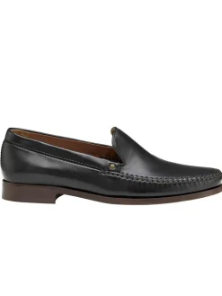 J & M Collection Baldwin Whipstitch Venetian in Black Sheepskin