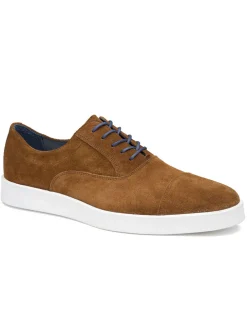 J & M Collection Bolivar Cap Toe in Snuff Italian Suede