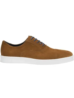 J & M Collection Bolivar Cap Toe in Snuff Italian Suede