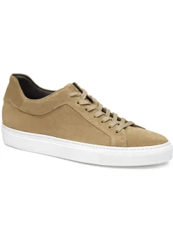 J & M Collection Jared Lace-To-Toe in Taupe Italian Suede