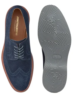 J & M Collection Jenson Longwing in Navy Suede