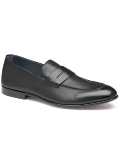 J & M Collection Taylor Penny in Black Italian Calfskin