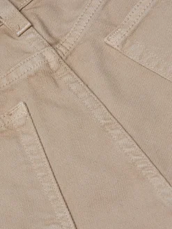 L'Agence Alicent Wide-Leg Jean in Pale Khaki