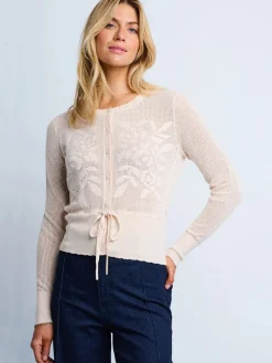 Lisa Todd Flirt Cardigan in Sheepskin