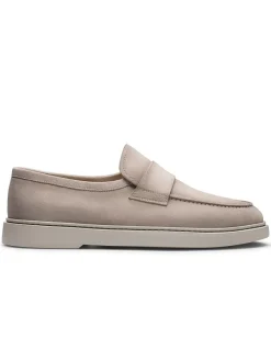Magnanni Bandera in Bone Suede