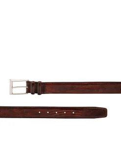 Magnanni Lizard Belt in Cognac