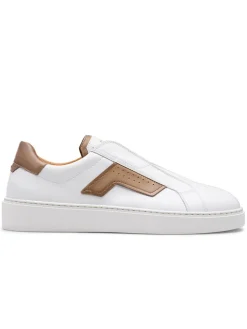 Magnanni Phoenix Slip in White/Taupe