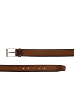Magnanni Telante Belt in Cognac Suede