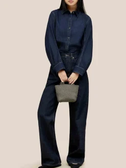Naghedi St. Barths Petit Tote in Solid Laurel