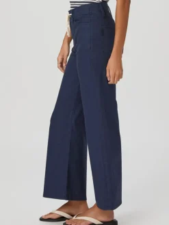 Paige Ari Wide Leg Pant in Vintage Navy