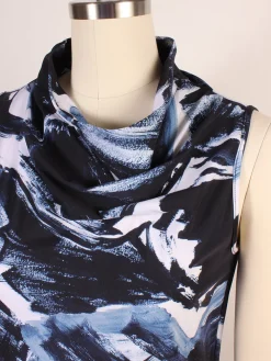 Porto Indira Ruched Dress in Shadow Shodo