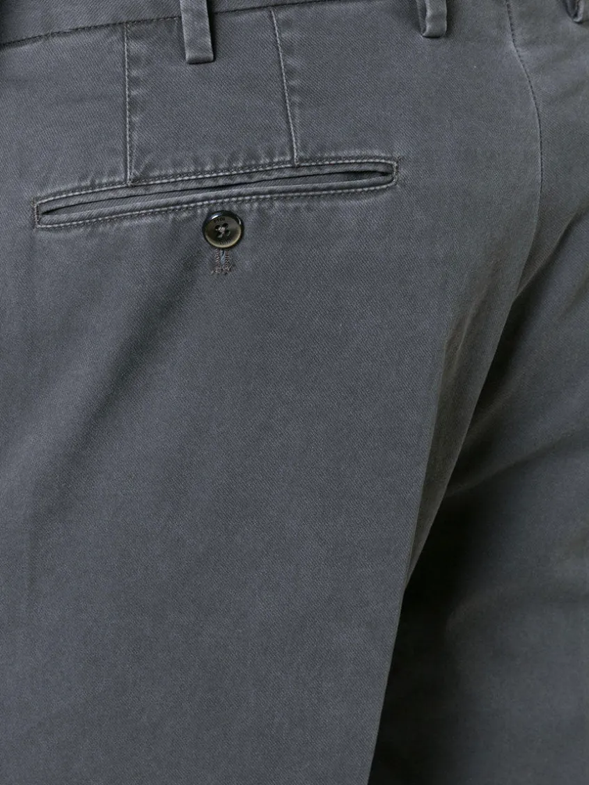 PT01 Délavé Tricotine Stretch Trousers in Grey
