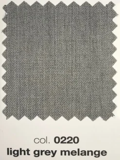 PT01 Estrato 120s Lux Wool Twill Trouser in Light Grey Melange