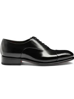 Santoni Isaac Balmoral Oxford in Black