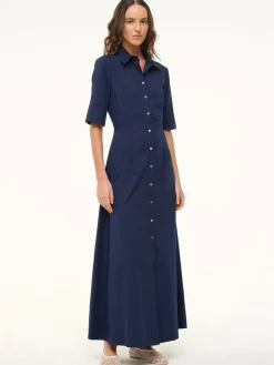 STAUD Joan Maxi Dress in Navy